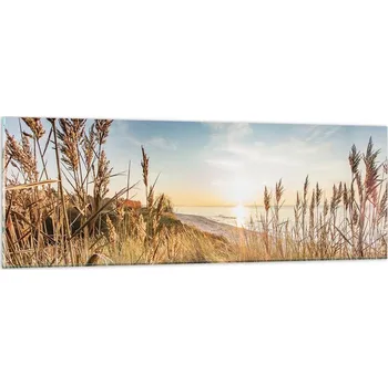 Obraz Obraz na skle do obýváku ložnice 90x30 krajina obrazy na zeď sklo