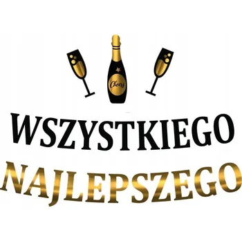 VŠE NEJLEPŠÍ dekorace Girlanda nápis banner