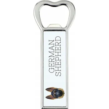 Otvírák Otvírák na láhve s německým ovčákem – geometrický design