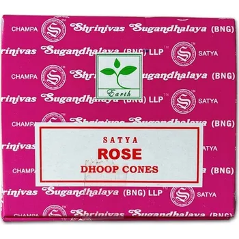 Čajovna Satya vonné kužely s vůní růže 34g