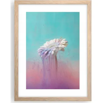 Obraz Obraz plakát v rámu světlý dub do obýváku 30x40 abstrakce plakáty na zeď