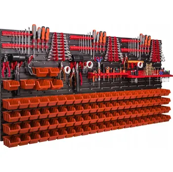 Obraz Děrovaná stěna do dílny 1728 x 780 mm, panel na nářadí