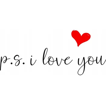 Samolepící dekorace Samolepky na zeď dekorace ps love you miluji tě
