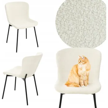 Jídelní židle Židle HowHomely béžová látka 1 ks