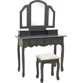 Toaletní stolek Toaletní Stolek VidaXL odstíny šedé matné 100 x 75 x 40 cm