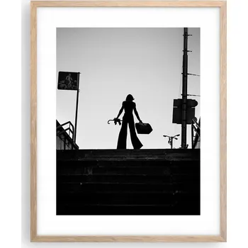 Obraz Obraz plakát na zeď v rámu světlý dub 40x50 město plakáty do obýváku