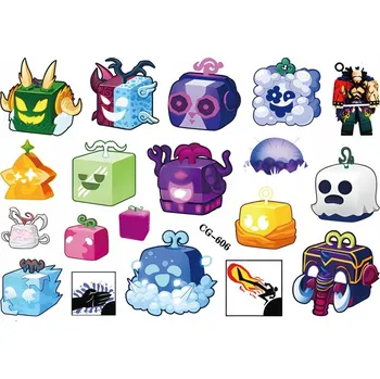 Odstranitelné tetování Smyvatelné tetování pro děti BLOX FRUITS CG606