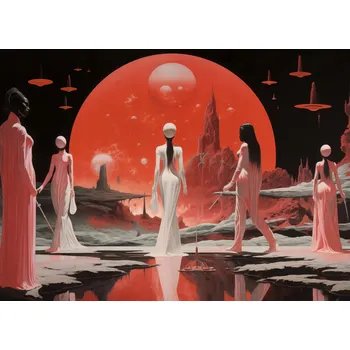 Plakát Plakát Poutníci z Jiného Světa bez rámu 18 x 13 cm