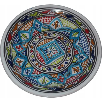 Talíř KRÁSNÝ ARABSKÝ BAREVNÝ DEZERTNÍ KULATÝ TALÍŘ 21 cm