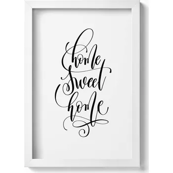 Obraz Nástěnný obraz v rámu Dekorativní nápis do bytu Home sweet home 20x30 cm