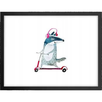 Obraz Obraz plakát v černém rámu do obýváku 40x30 dětský foto na zeď