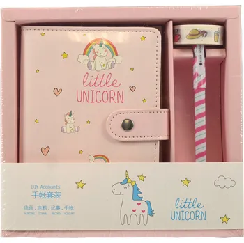 Zápisník NOTES DENÍK SE ZÁMKEM A PEREM PRO DĚTI JEDNOROŽEC