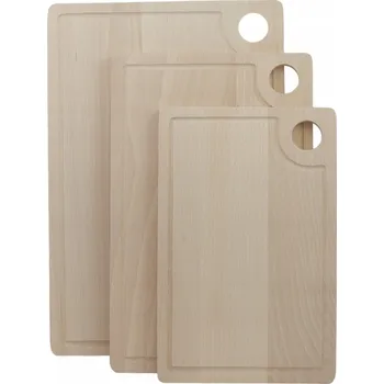 Kuchyňské prkénko Krájecí prkénko Peewit dřevěné, 3 ks