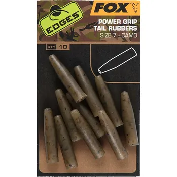 Vrták Koncovky Fox Edges Camo Power Grip Tail Rubbers 10 ks