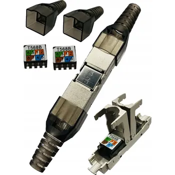 Síťový kabel Zástrčka Lanberg Kat. 6A FTP