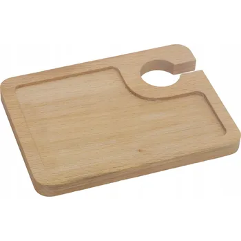 Kuchyňské prkénko Dřevěné prkénko na chuťovky S DRŽÁKEM NA SKLENICI 20x15 bukové