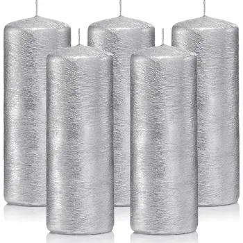 Svíčka Tradiční parafínová svíčka bez vůně Drobo 5 ks