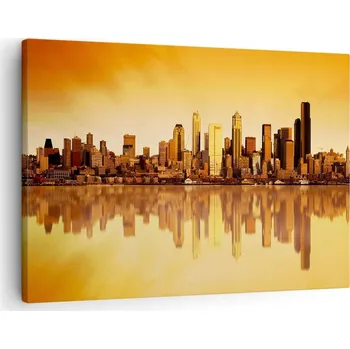 Obraz Obraz na plátně do obýváku, ložnice 70x50 město foto obrazy na zeď