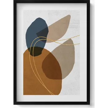 Obraz Dekorativní obraz v rámu do obýváku Abstraktní boho kompozice 50x70 cm