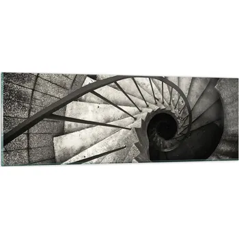 Obraz Obraz na skle do obýváku ložnice 90x30 schody foto obrazy na zeď sklo