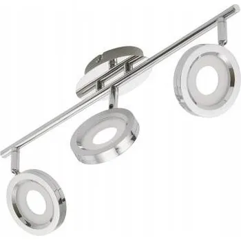 Bodové svítidlo Stropní bodové svítidlo obdélníkové Briloner stříbrné