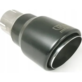 Koncovka výfuku Univerzální koncovka výfuku kulatá 90mm, délka 120mm, montážní průměr 65mm