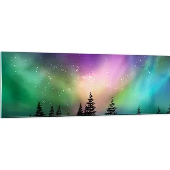 Obraz Obraz na skle do obýváku ložnice 90x30 krajina obrazy na zeď sklo