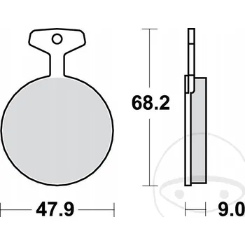 Brzdová destička Brzdové destičky přední / zadní TRW MCB44