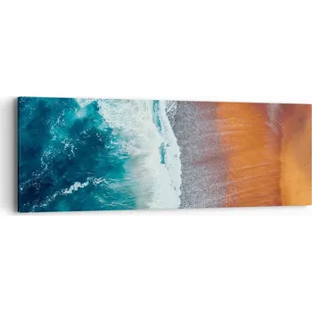 Obraz Obraz na plátně do obýváku ložnice 90x30 pláž foto obrazy na zeď