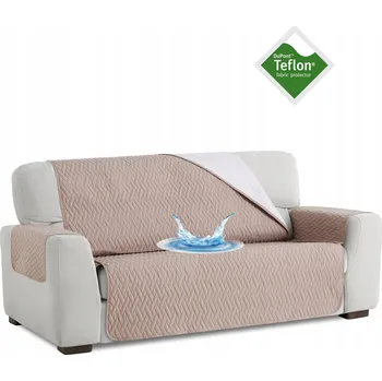 Přehoz na lůžko VODĚODOLNÝ CHRÁNIČ NA SEDAČKU 2+ MÍSTNÝ, TEFLON, STUDENÁ BÉŽOVÁ