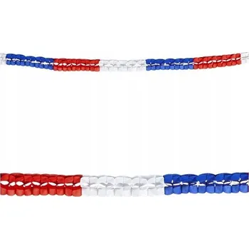 PAPÍROVÁ GIRLANDA BARVY FRANCIE 2 KS 3M