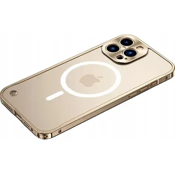 Pouzdro na mobilní telefon Rámeček (bumper) Magsafe pro Apple iPhone 12 zlatý