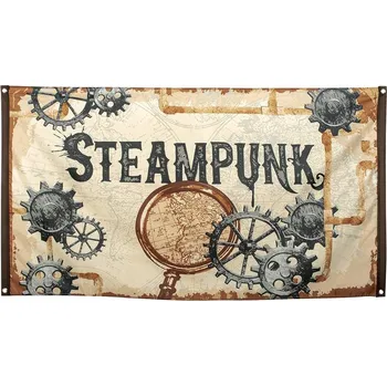 Girlanda, Steampunk banner, vel 90 x 150 cm