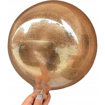 Balónek PRŮHLEDNÝ BALÓN S SE TŘPYTKAMI KOULE BOBO 40 CM