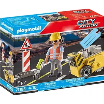 Stavebnice Playmobil PLAYMOBIL 71185 Stavební dělník s frézkou