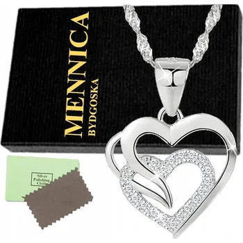 Náhrdelník STŘÍBRNÝ NÁHRDELNÍK SRDCE STŘÍBRO O RYZOSTI 925