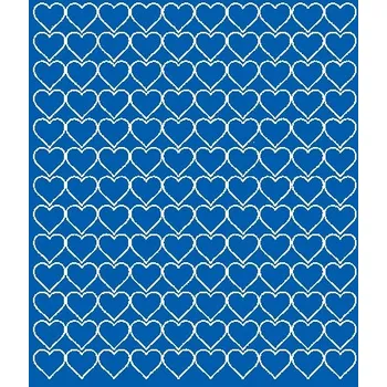 Obraz Nálepky na zeď srdíčka valentýnské modré 2 cm