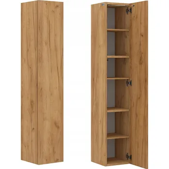 Šatní skříň Koupelnová skříňka sloupek 160 cm dubová