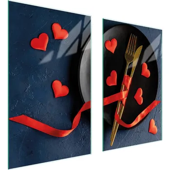 Obraz Krájecí deska TMK ArtDeko sklo 2 ks