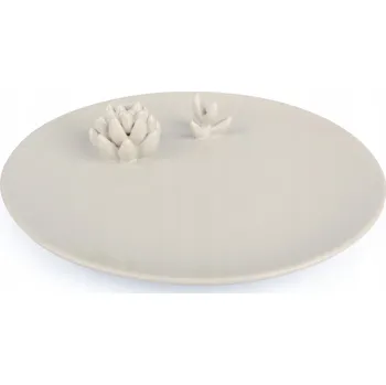 Talíř DEZERTNÍ TALÍŘ kulatý, béžová keramika, průměr 23 cm