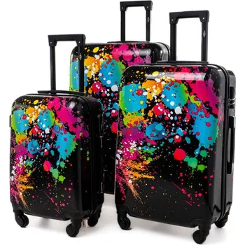 Sada 3 kufrů KEMER RGL PRINT CIAPKI Multikolor