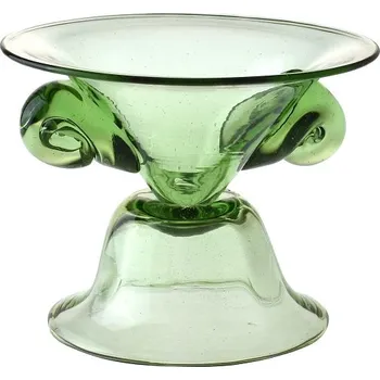 Váza Sklářská huť Tomi Lesní sklo - skleněný svícen se šneky 9,5 cm