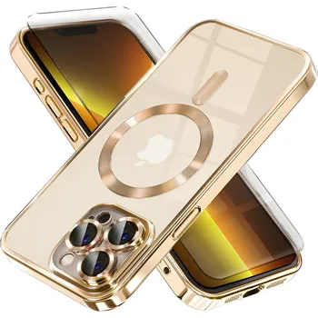 Pouzdro na mobilní telefon Zadní Kryt Erbord pro Apple iPhone 13 Pro Max, zlatý