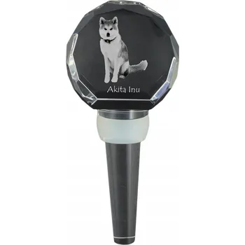 Akita korková zátka do láhve s fotografií, personalizovaná zátka na víno