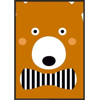 Obraz OBRAZ PLAKÁT V RÁMU 33x43 cm Medvídek PD051