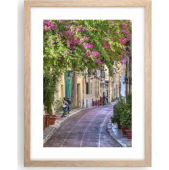 Obraz Obraz plakát v rámu světlý dub do obýváku 30x40 architektura na zeď