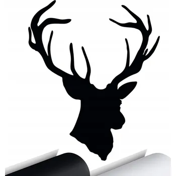 Samolepicí dekorace na vozidlo SAMOLEPKA na auto JELEN WILD PŘÍRODA 15x12 cm