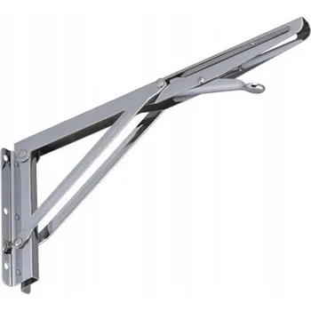 Dílenský regál Chromovaný skládací držák pro desky polic WSA30