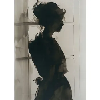 Plakát Plakát Polostíny Obrys bez rámu 50 x 70 cm