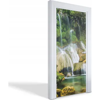 Fototapeta Ochranná fólie na dveře s laminací - Malebný vodopád 95x205 cm